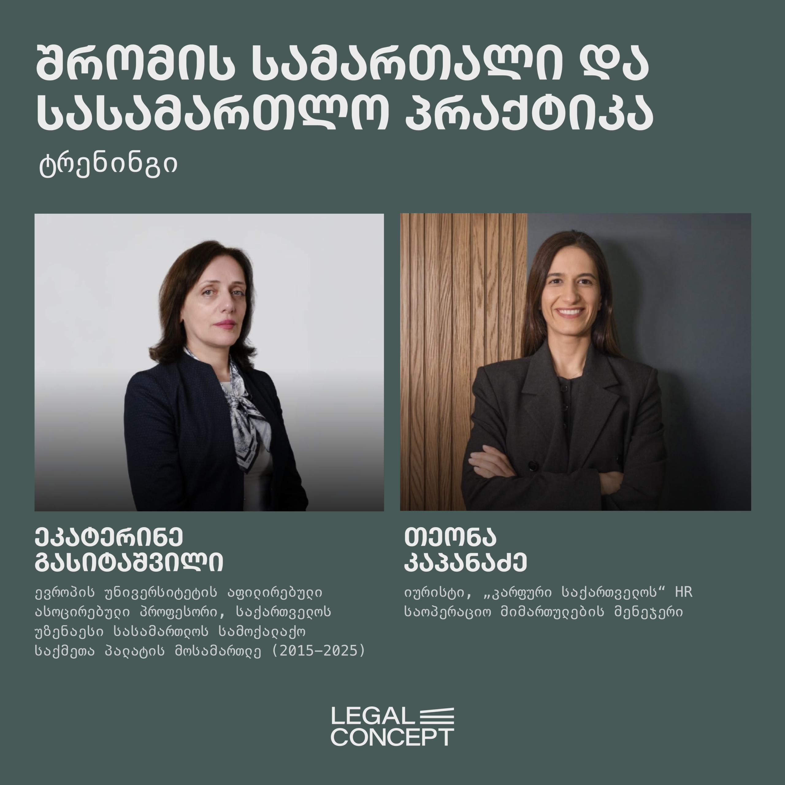 ტრენინგი - შრომის სამართალი და სასამართლო პრაქტიკა